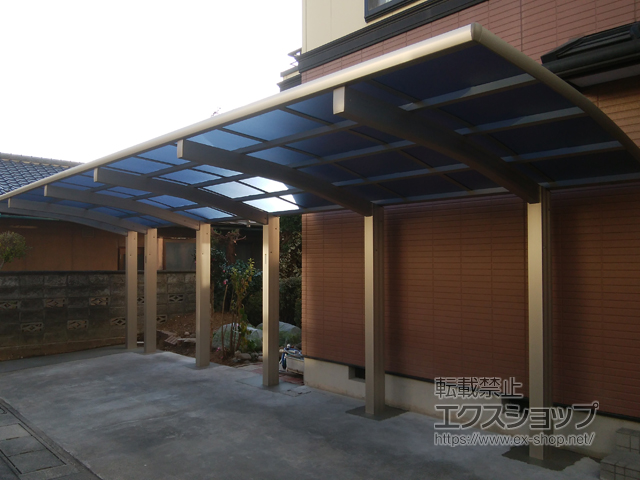 長野県長野市ののカーポート レイナポートグラン50 縦連棟 積雪〜50cm対応 施工例