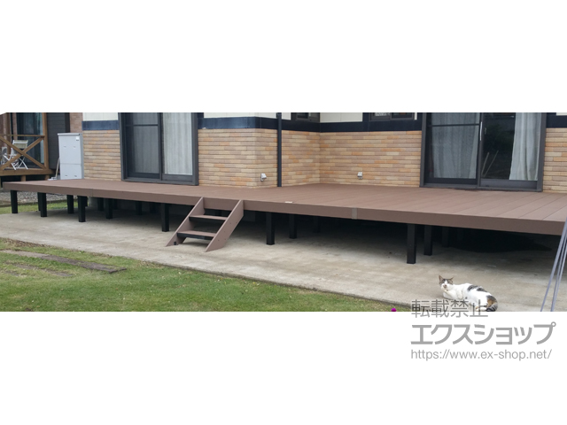 茨城県つくば市ののウッドデッキ リウッドデッキ 200 ※L字 施工例