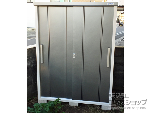 静岡県静岡市のの物置・屋外倉庫 クール COOL-1575 一般型 1500×750×1937 COOL-1575-GM 施工例