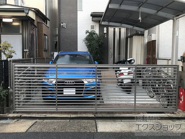 愛知県名古屋市ののカーゲート ワイドオーバードアS1型 手動式 施工例