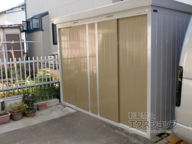 岐阜県宮崎市のヨドコウの物置・収納・屋外倉庫 ネクスタ 一般型 2630×1790×2020(NXN-50S) NXN-50S-MB 施工例