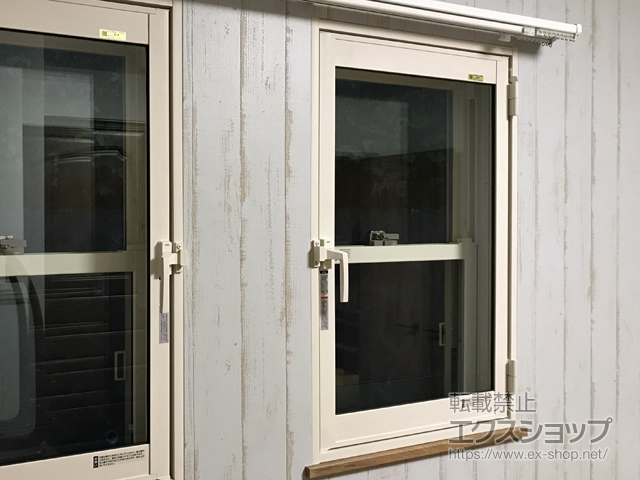 神奈川県川崎市のの二重窓（内窓） インプラス ダストバリア仕様 開き窓 外観左吊元 施工例