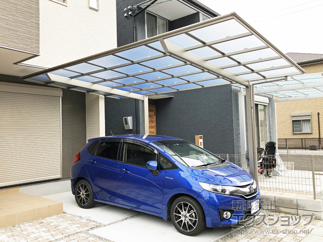 奈良県香芝市ののカーポート フーゴF (フラットスタイル) 積雪〜20cm対応 施工例