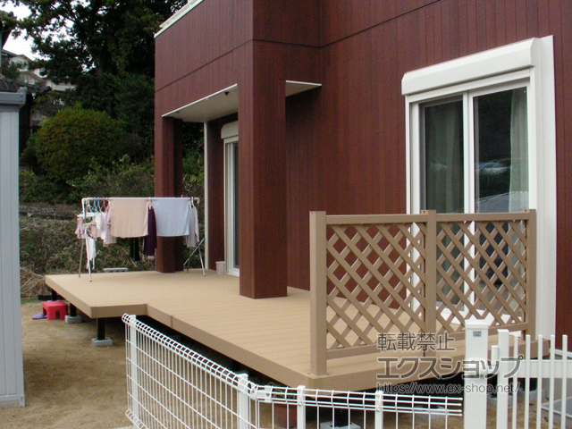 大分県大分市ののウッドデッキ リウッドデッキ 200 施工例