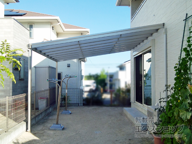 福岡県福岡市ののテラス屋根 ヴェクターテラス F型 ビッグサイズ 単体 積雪〜20cm対応 施工例