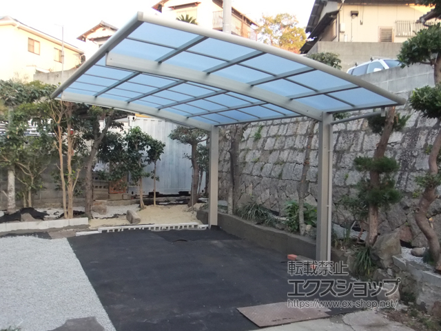 岡山県玉野市ののカーポート レイナポートグラン　積雪〜20cm対応 施工例