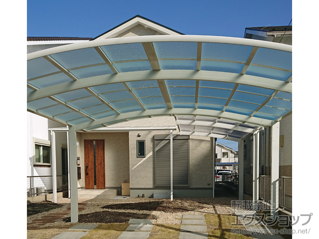 滋賀県野洲市ののテラス屋根 ヴェクターテラス F型 テラスタイプ 単体 積雪〜20cm対応 施工例