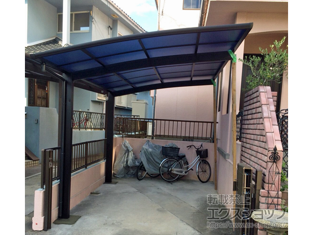 福岡県春日市ののカーポート プレシオスポート 積雪〜20cm対応 施工例