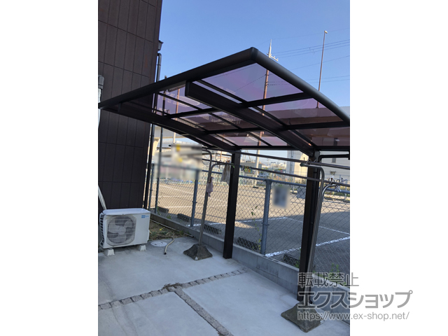 大阪府泉南市ののサイクルポート・駐輪場 レイナポートグランミニ 積雪〜20cm対応 施工例