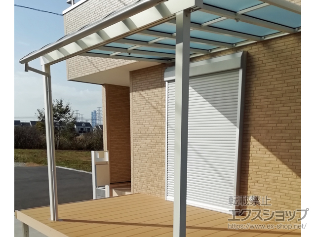 千葉県千葉市ののテラス屋根 ヴェクターテラス R型 テラスタイプ 単体 積雪〜20cm対応 施工例