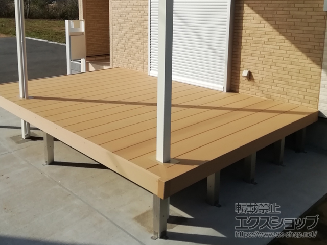 千葉県千葉市ののウッドデッキ リウッドデッキ 200 施工例