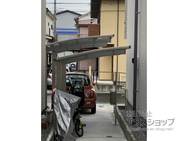 神奈川県川崎市ののサイクルポート・駐輪場 プレシオスポート ミニ 積雪〜20cm対応 施工例