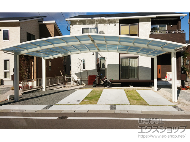 福岡県春日市ののカーポート レイナトリプルポートグラン　積雪〜20cm対応 施工例