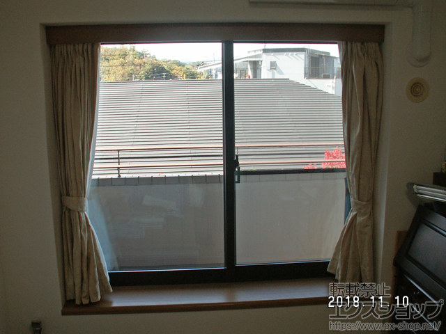 京都府京都市のの二重窓（内窓） インプラス ダストバリア仕様 引違い窓 変則2枚建（逆勝手） 施工例