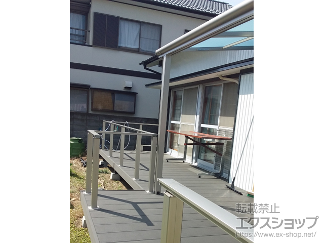 徳島県板野郡藍住町ののテラス屋根 ヴェクターテラス F型 テラスタイプ 単体 積雪〜20cm対応 施工例