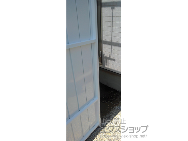 静岡県浜松市ののストックヤード オイトック アルミパネル囲い 両袖タイプ 積雪〜20cm 施工例