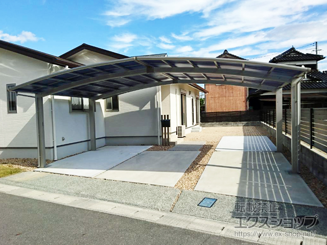 山口県山口市ののカーポート レイナトリプルポートグラン　積雪〜20cm対応 施工例