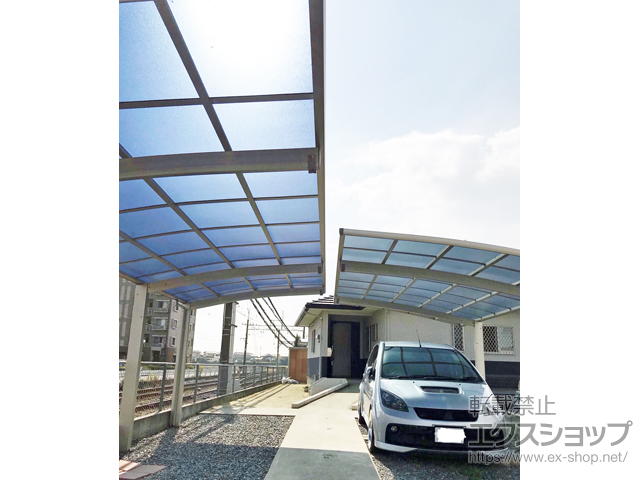 福岡県久留米市ののカーポート レイナポートグラン 延長　積雪〜20cm対応 施工例