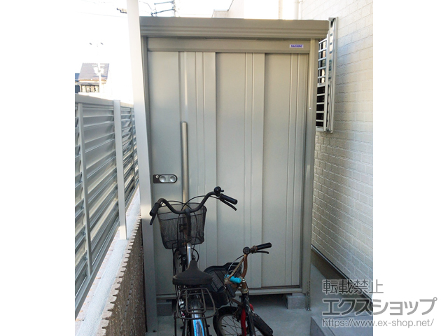 大阪府柏原市のの物置・屋外倉庫 Mr.ストックマンダンディ 一般型 1316×1590×2110（ND-1315） ND-1315-W 施工例