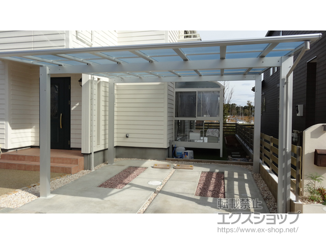 千葉県印西市ののカーポート エフルージュ ツイン 積雪〜20cm対応 施工例