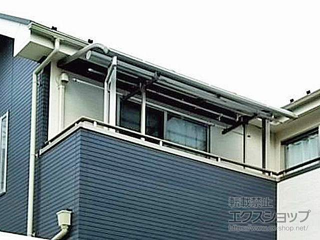 千葉県松戸市ののバルコニー・ベランダ屋根 ヴェクターテラス R型 屋根タイプ 単体 積雪〜20cm対応 施工例