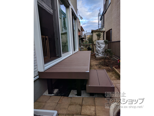 神奈川県藤沢市ののウッドデッキ リウッドデッキ 200 施工例