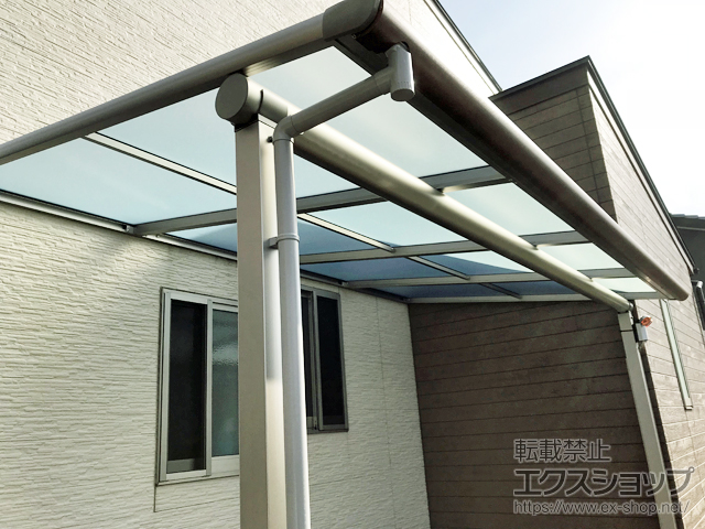 島根県出雲市ののテラス屋根 ヴェクターテラス F型 テラスタイプ 単体 積雪〜20cm対応 施工例