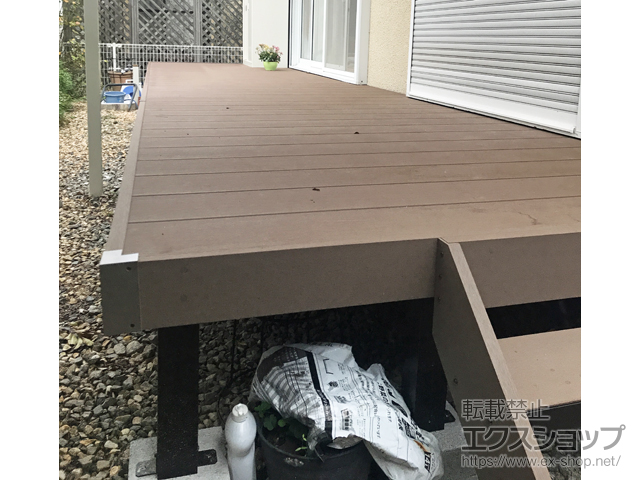 京都府福知山市ののウッドデッキ リウッドデッキ 200 施工例