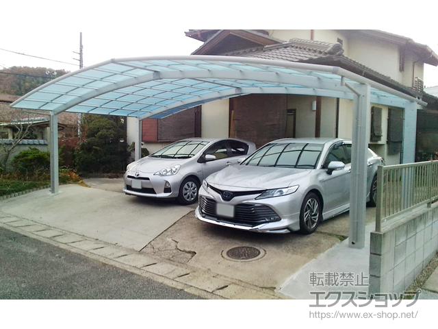 岡山県倉敷市ののカーポート レイナトリプルポートグラン　積雪〜20cm対応 施工例