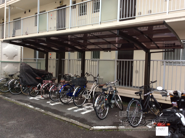 東京都練馬区ののサイクルポート・駐輪場 レイナポートグランミニ 縦連棟 積雪〜20cm対応 施工例