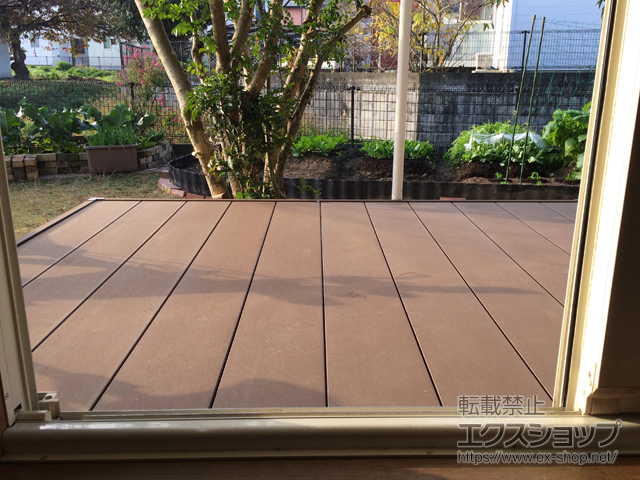 福岡県朝倉郡筑前町ののウッドデッキ リウッドデッキ 200 施工例