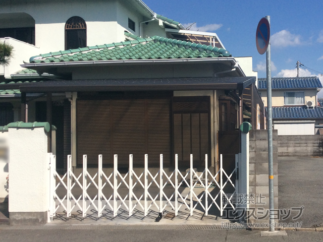 兵庫県姫路市ののカーゲート トリップゲート RB型 ノンレール 片開き 35S 施工例