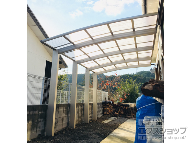 岐阜県揖斐郡揖斐川町ののカーポート レイナポートグラン50 延長 積雪50cm対応 施工例