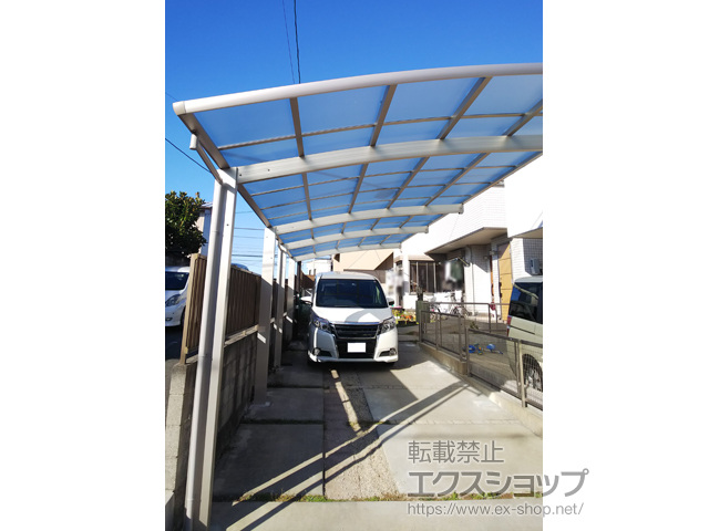 愛知県名古屋市ののカーポート レイナポートグラン 縦連棟　積雪〜20cm対応 施工例