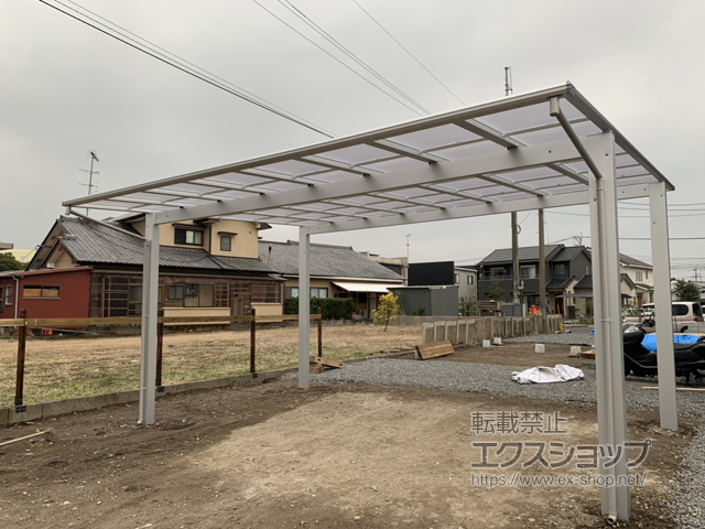 宮崎県都城市ののカーポート エフルージュ ツイン 積雪〜20cm対応 施工例