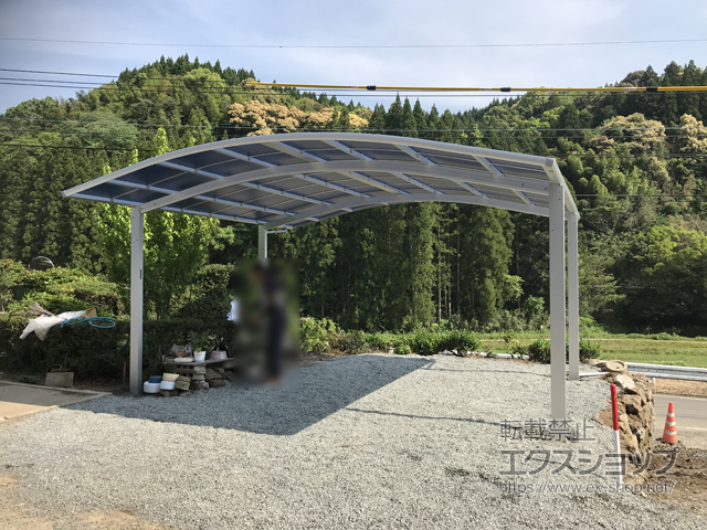 熊本県下益城郡美里町ののカーポート レイナツインポートグラン　積雪〜20cm対応 施工例