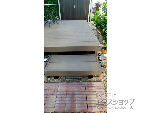 福岡県北九州市ののウッドデッキ リウッドデッキ 200 施工例