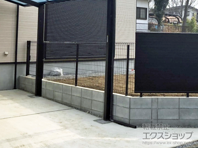 埼玉県さいたま市のの門扉 イーネット門扉1型 片開き　門柱使用 施工例