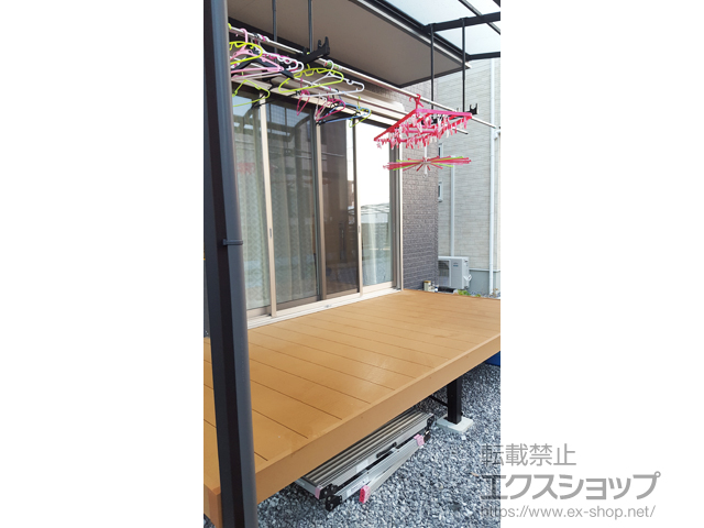 宮崎県児湯郡高鍋町ののテラス屋根 ヴェクターテラス R型 テラスタイプ 単体 積雪〜20cm対応 施工例