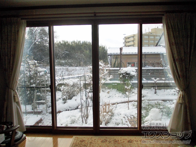 福島県南相馬市のの二重窓（内窓） インプラス ダストバリア仕様 引違い窓 2枚建 施工例