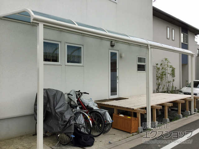 京都府木津川市ののテラス屋根 ヴェクターテラス R型 テラスタイプ 連棟 積雪〜20cm対応 施工例