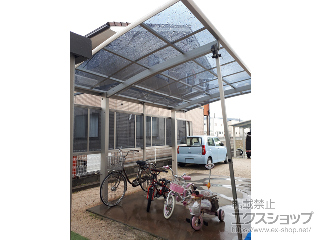 岡山県倉敷市ののカーポート プレシオスポート 積雪〜20cm対応 施工例