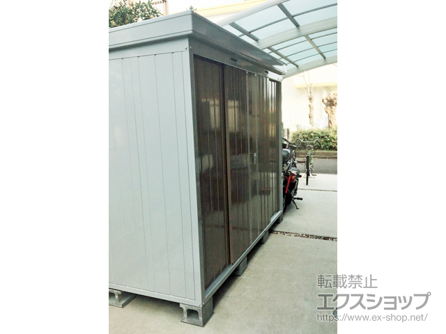 東京都三鷹市のの物置・屋外倉庫 ネクスタ 一般型 2630×950×2020（NXN-26S） NXN-26S-MB 施工例
