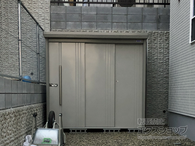 大分県大分市のの物置・屋外倉庫 Mr.ストックマンダンディ 一般型 2200×1590×2110 ND-2215-W 施工例