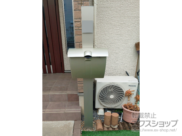 茨城県稲敷郡阿見町のの機能門柱・ポスト プレシオス門柱 スタンダードタイプ 施工例