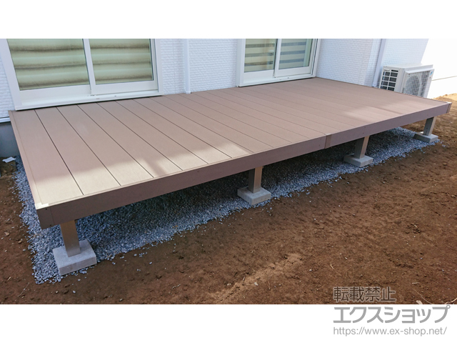 茨城県土浦市ののウッドデッキ リウッドデッキ 200 施工例