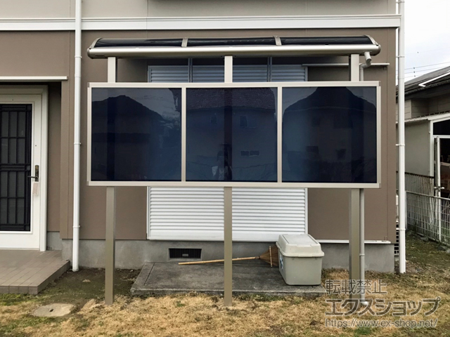 千葉県茂原市ののテラス屋根 プレシオステラス R型 テラスタイプ 単体 積雪〜20cm対応 施工例