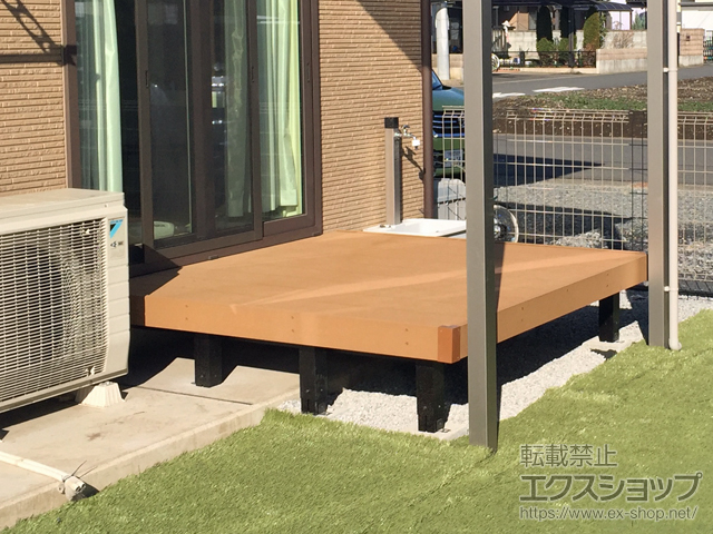 栃木県下野市ののウッドデッキ リウッドデッキ 200 施工例