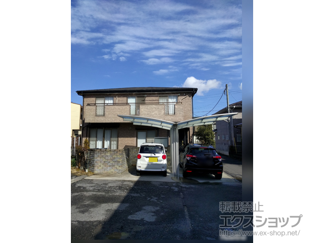 茨城県土浦市ののカーポート レイナポートグラン Y合掌　積雪〜20cm対応 施工例