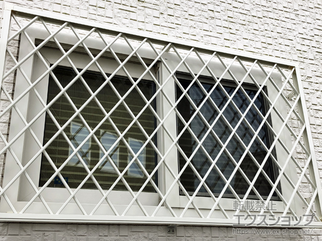 鹿児島県鹿児島市のの面格子・窓格子 アルミ面格子 ヒシクロス 施工例